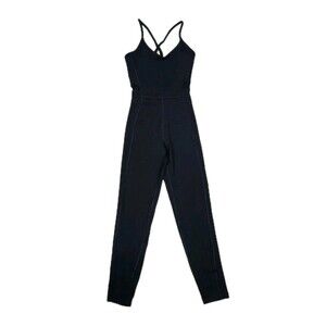 Old Navy PowerChill  Cami Bodysuit Romper Black Size XSmall Jumpsuit Onepiece